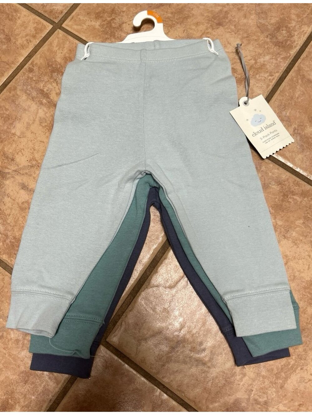 Cloud Island 3-Pack Baby Leggings Pants 12 Months